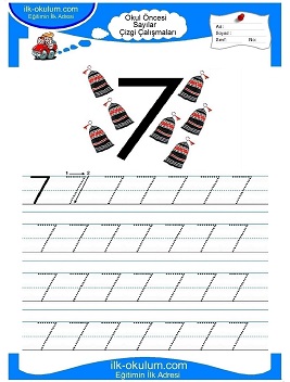 Çocuklar İçin Çizgi Çalışma Sayfaları 